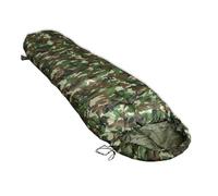 Mil-Tec Sac de Couchage pour Homme Commando Woodland 225 x 76 x 55 cm