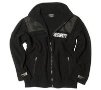 Mil Tec Veste polaire Security Fleecejacke Noir S-3XL avec patchs