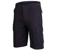Mil-Tec Short Bermuda prélavage Ripstop (Noir/L)