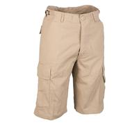 Mil-Tec Short Bermuda Style Militaire Américain Homme Ripstop Kaki Pré-Lavé