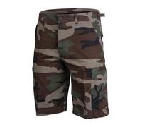 Mil-Tec Short Cargo Militaire Homme Ripstop Léger Camouflage Woodland