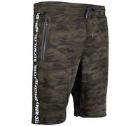 MIL-TEC Short de Gym Tarn Camouflage Respirant, Élastique Taille S-3XL