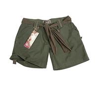 Mil-Tec Short Femme Vert Olive 100% Coton Lave Ripstop avec Taille Ajustable Miltec