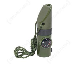 Mil-Tec Sifflet 6 en 1 olive.