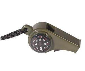 MIL-TEC sifflet de signalisation avec boussole et thermomètre