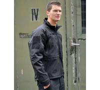 Mil-Tec Softshell Plus, veste textile imperméable XXL Noir Noir