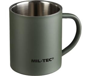 Mil-Tec Stainless, mug isotherme 300 ml Olive Olive