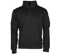 Mil-Tec Sweatshirt tactique zippé noir XL