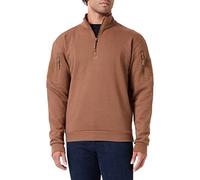 Mil-Tec Sweatshirt Tactique avec Zip Noir Veste Homme