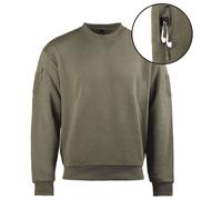 Mil-Tec Sweatshirt Tactique Col Rond Style Armee Outdoor Noir Olive Coyote