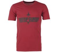 Mil-Tec T-Shirt Top Gun Hommes Manche Courte Coupe Ajustée Respirant Rouge