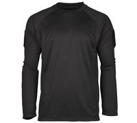 Mil-Tec T-shirt manches longues Tactical Quick-Dry Homme Noir XL