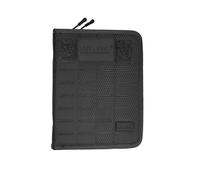 Mil-Tec Tactical Notebook Hextac • Carnet rembourré avec poche/fermeture éclair • Noir, moyen