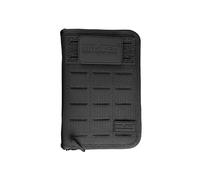 Mil-Tec Tactical Notebook Hextac • Carnet rembourré avec poche/fermeture éclair • Noir, taille S