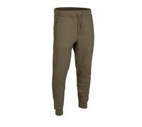 Mil-Tec Tactical Pantalon de survêtement pour Homme avec Doublure intérieure, Taille élastique, Poche zippée et Poche arrière Noir & Vert Ranger