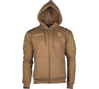 Sweat à capuche Tactical Hoodie Zipper Mil-Tec - Coyote S