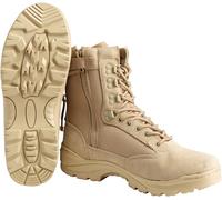 Mil-Tec Tactical YKK®-Zip, bottes 15 US Beige (Kaki) Beige (Kaki)