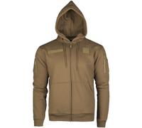 Mil-Tec Tactical Zipped Paintball Tactique Hommes Sweat À Capuche Dark Coyote