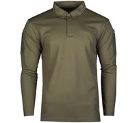 Mil-Tec Tactique Pour Des Hommes Manche Longue Séchage Rapide Chemise Polo Olive