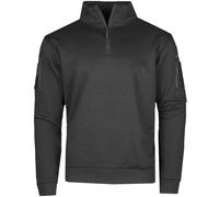 Mil-Tec Tactique Pour Hommes Sweat Avec Fermeture Éclair Actif Extérieur Noir