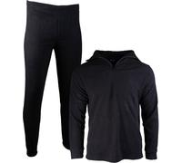 Mil-Tec Thermofleece Zip, sous-vêtements fonctionnels S Noir Noir