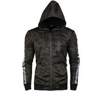 Mil-Tec Training Vest Homme Sweat Capuche Randonnée Chasse Armée Woodland Camo