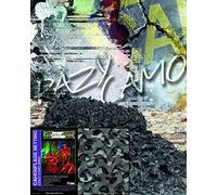 Filet de camouflage crazy camo nuit noir et gris foncé 3m x 2.4m camo systems anti-feu noir