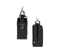 Mil-Tec Molle Radio Pouch, sac Noir Noir