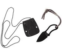 Mil-Tec Neck Knife-15398100 Knife Unisexe-Adulte, Noir, 9 cm