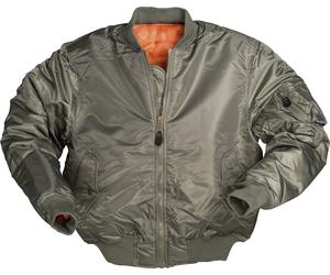 Mil-Tec US Aviator MA1 PES, veste en textile XS Olive Olive