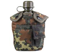 Mil-Tec – Gourde de l'armée américaine avec gobelet et housse – Rosso