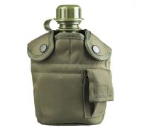 Mil-Tec Cantine US Plastic Canteen avec housse et gobelet Olive
