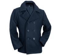 Mil-Tec US Navy Pea Coat Manteau Marine Laine Caban Noir Navy Bleu XS-5XL