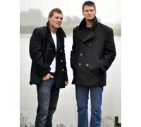 Mil-Tec US Navy Pea, manteau XXL Noir Noir