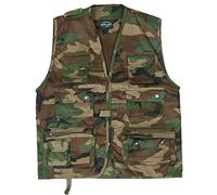 Mil-Tec Gilet de chasse/pêche Noir L