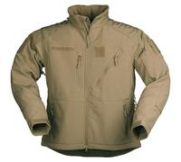 Mil-Tec Veste Softshell SCU 14 Manteau Capuche Combat Hommes Windblocker Coyote