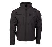 Mil-Tec Veste Softshell SCU 14 Noir, Noir, L