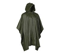 Mil-Tec Vinyle Poncho, Olive, Taille Unique Mixte