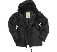 Mil-Tec Wet Protection, veste en textile S Noir Noir