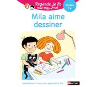 Mila aime dessiner - Regarde je lis avec Mila et Noé - Apprentissage Lecture CP Niveau 1+