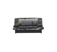 MILA Banquette clic clac 3 places - Motif New York jaune - Slyle contemporain - L 190 x P92 cm jaune