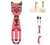 MILA&LOUIS Lampe de Lecture Livre Rechargeable au Lit Mini Liseuse Lumiere LED pour Lire Nuit avec Pince Petite Lumière Gradation USB de Chevet Sans Fil Cute Marque Page (Rose)