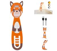 MILA&LOUIS Lampe de Lecture Livre Rechargeable au Lit Mini Liseuse Lumiere LED pour Lire Nuit avec Pince Petite Lumière Gradation USB de Chevet Sans Fil Cute Marque Page (Orange)