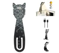 MILA&LOUIS Lampe de Lecture Livre Rechargeable au Lit Mini Liseuse Lumiere LED pour Lire Nuit avec Pince Petite Lumière Gradation USB de Chevet Sans Fil Cute Marque Page (Rayure)