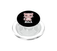 Mila Mignon Chat Design pour Fille Nom Mila PopSockets PopGrip pour MagSafe