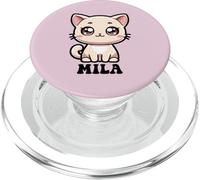 Mila Mignon Chat Design pour Fille Nom Mila PopSockets PopGrip pour MagSafe