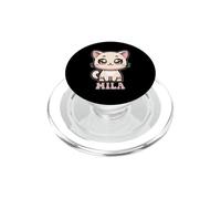 Mila Mignon Chat Design pour Fille Nom Mila PopSockets PopGrip pour MagSafe
