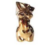 Mila Moya Vase en céramique Couleur Chair | 19,1 x 10,2 cm - Doré | Moderne Femme Nue Vase en Forme de Corps pour décoration d'intérieur