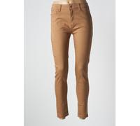 mila pantalons femme de couleur beige 48
