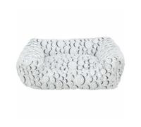 Mila Pellicule Carré Plâtre Avec Bord, 50 X 40 Cm, Blanc / Gris
